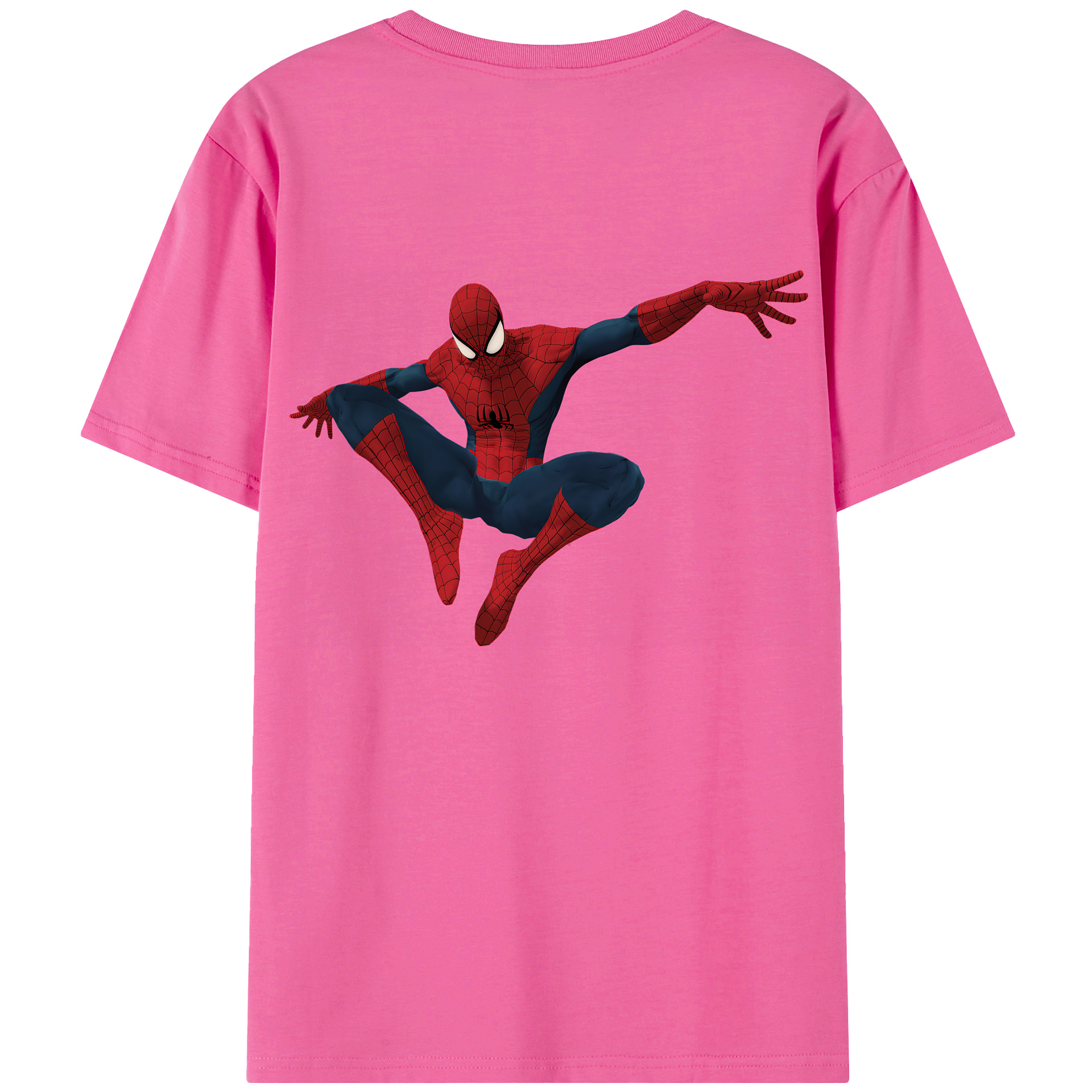 （画像用） Spider Man スパイダーマン レディース半袖Tシャツ(バックプリント)